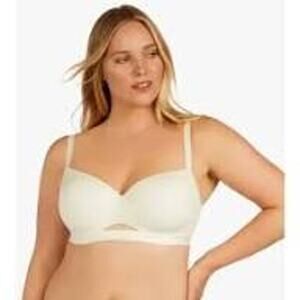 Third Love Cotton T-Shirt Bra 38E (38DD) in White